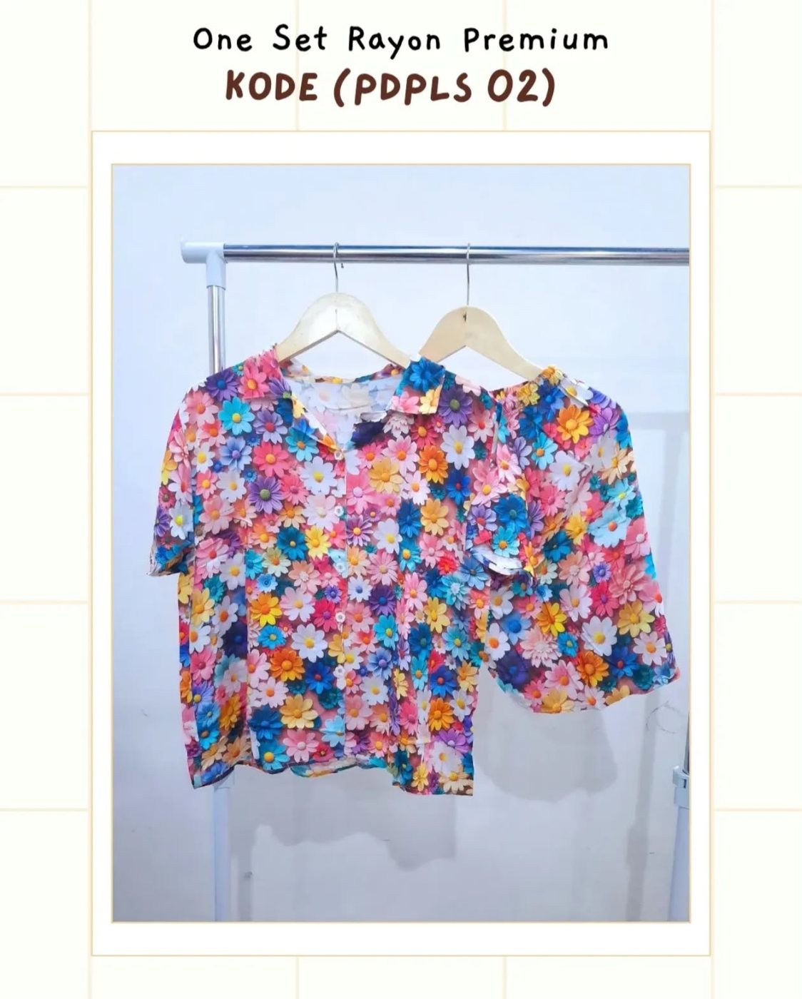 One Set Pendek Rayon Premium